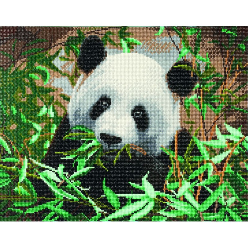 Kit tableau à diamanter Crystal Art 40x50cm - Panda