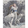 Kit tableau à diamanter Crystal Art 40x50cm - Fantasy loup