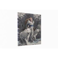 Kit tableau à diamanter Crystal Art 40x50cm - Fantasy loup