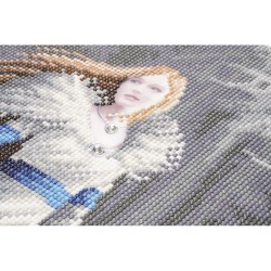 Kit tableau à diamanter Crystal Art 40x50cm - Fantasy loup