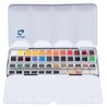 Boîte métal peinture aquarelle Van Gogh en demi-godets