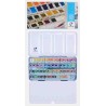 Boîte métal peinture aquarelle Van Gogh en demi-godets