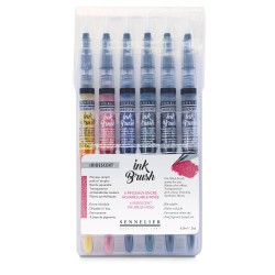 Set de 6 pinceaux à encre aquarellable Ink Brush