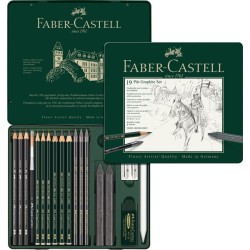 Boîte métal Graphite PITT Monochrome x19 pcs