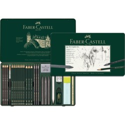Boîte métal Graphite PITT Monochrome x26 pcs