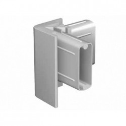 Raccord d'angle gris pour cimaise Click rail Artiteq