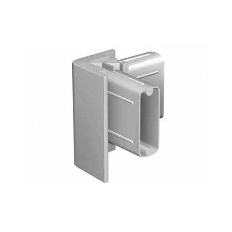 Raccord d'angle gris pour cimaise Click rail Artiteq