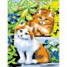 Peinture par numéros 25x30cm - Chats coquins