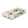 Set oiseaux sur pince x6pcs - Oiseaux blancs
