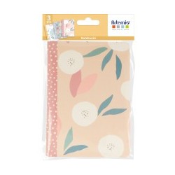 Lot de 3 carnets fantaisie 11x15cm - Slow life