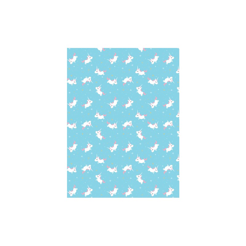 Papier Décoptach n°727 Licornes, feuille 30x40cm
