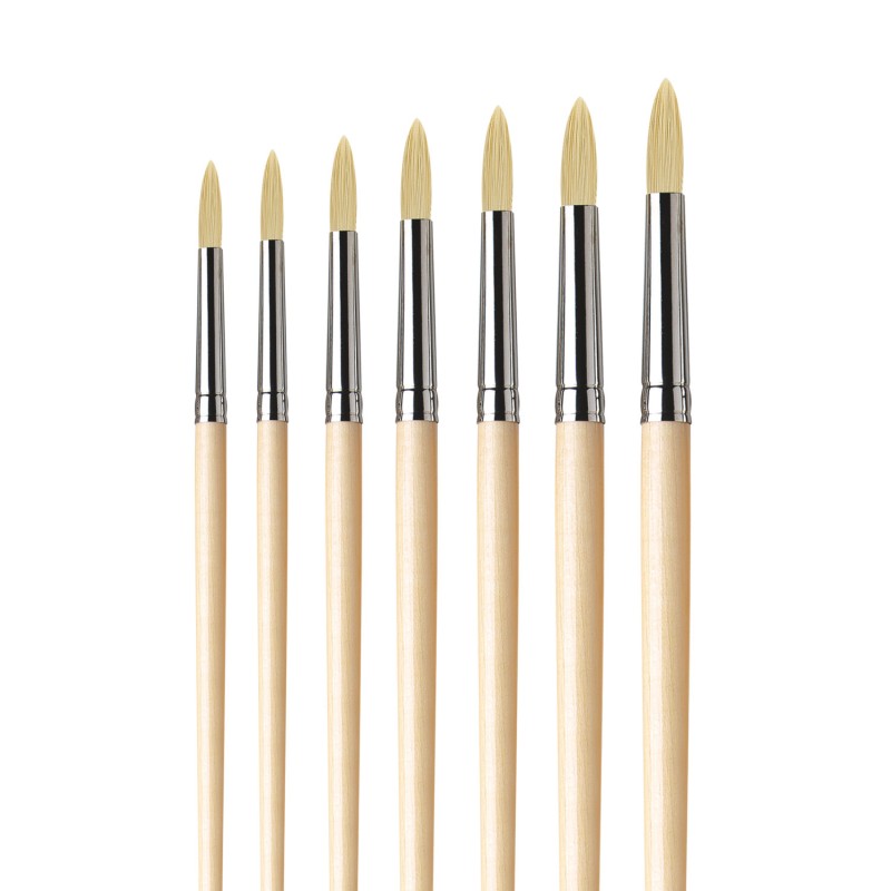 Brosse ronde Chunéo en soies synthétiques, série 7729