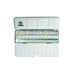 Boîte métal aquarelle extra-fine Horadam Schmincke en 1/2 godets