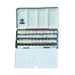 Boîte métal aquarelle extra-fine Horadam Schmincke en 1/2 godets