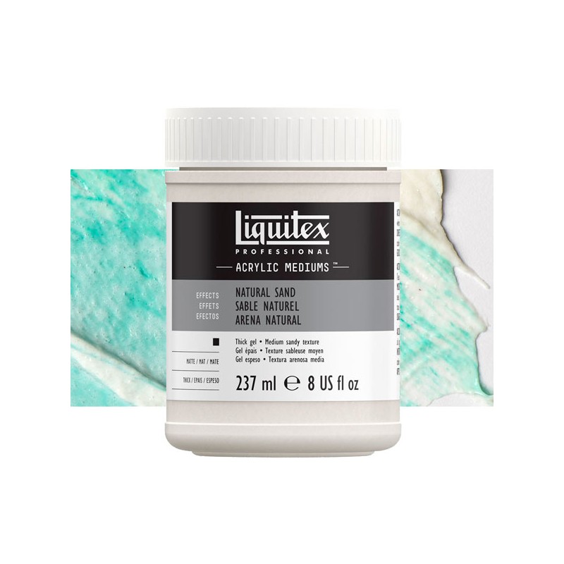 Médium gel de texture sable naturel Liquitex, pot 237ml