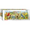 Puzzle 1000 pièces - Panoramique Oiseaux de jardin