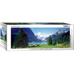 Puzzle 1000 pièces - Panoramique Lac Louise, Rocheuses canadiennes