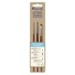 Set de 3 pinceaux aquarelle Précision - Les détails spécifiques