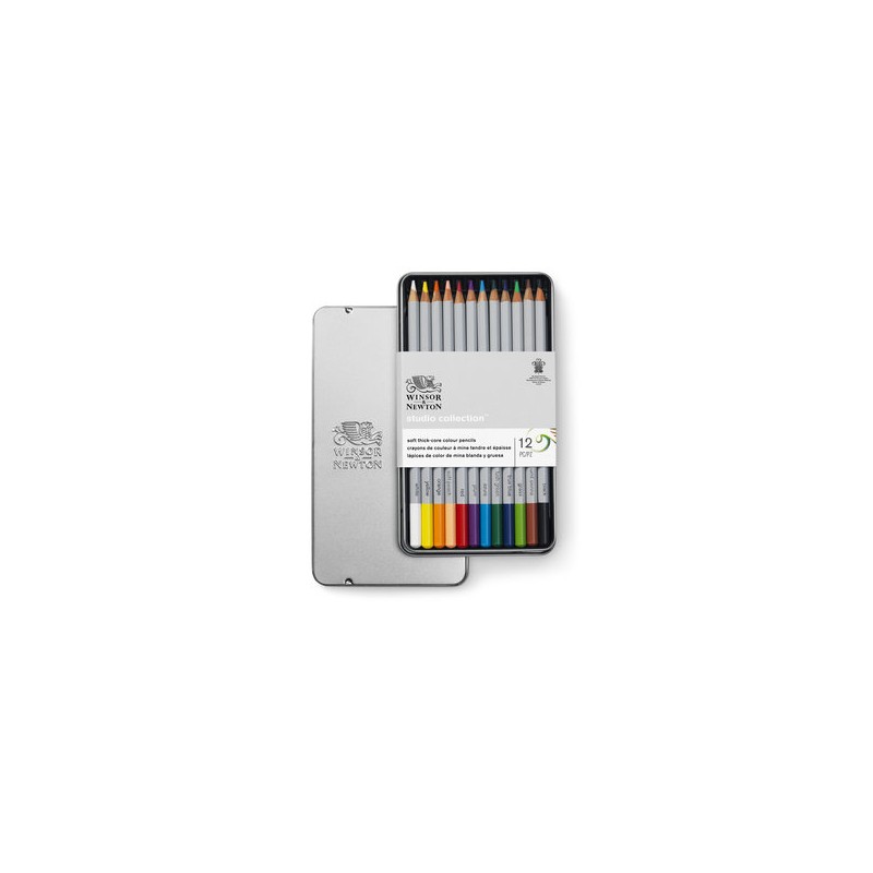 Boîte de crayons de couleurs permanents Winsor Newton