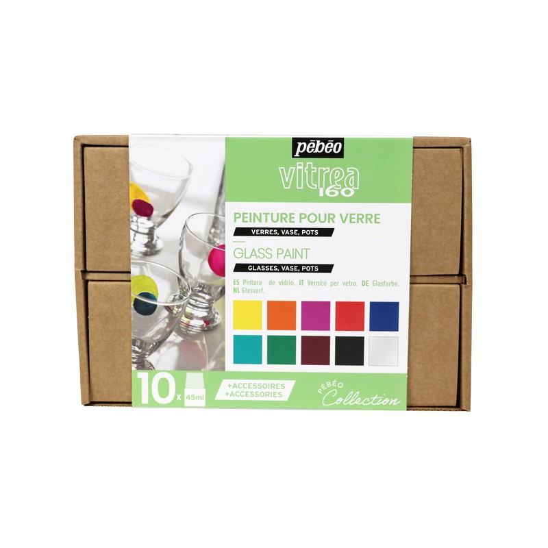Coffret collection n°1 peinture Vitréa 160 10x45 ml