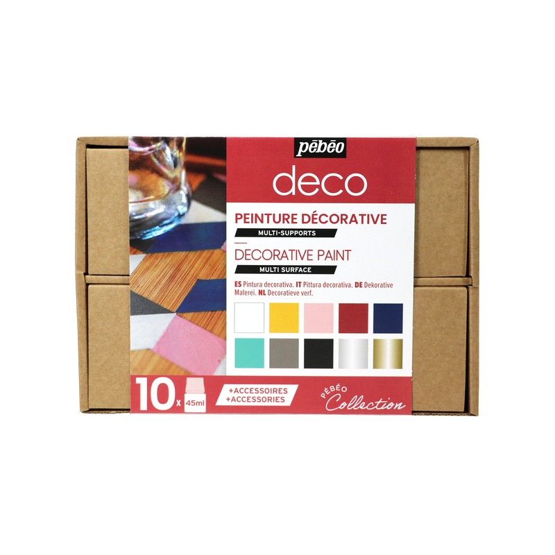 Coffret Collection Peinture Déco 10x45 ml