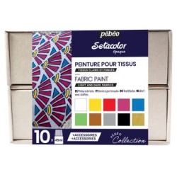 Coffret Collection n°1 peinture Sétacolor Opaque 10x45 ml