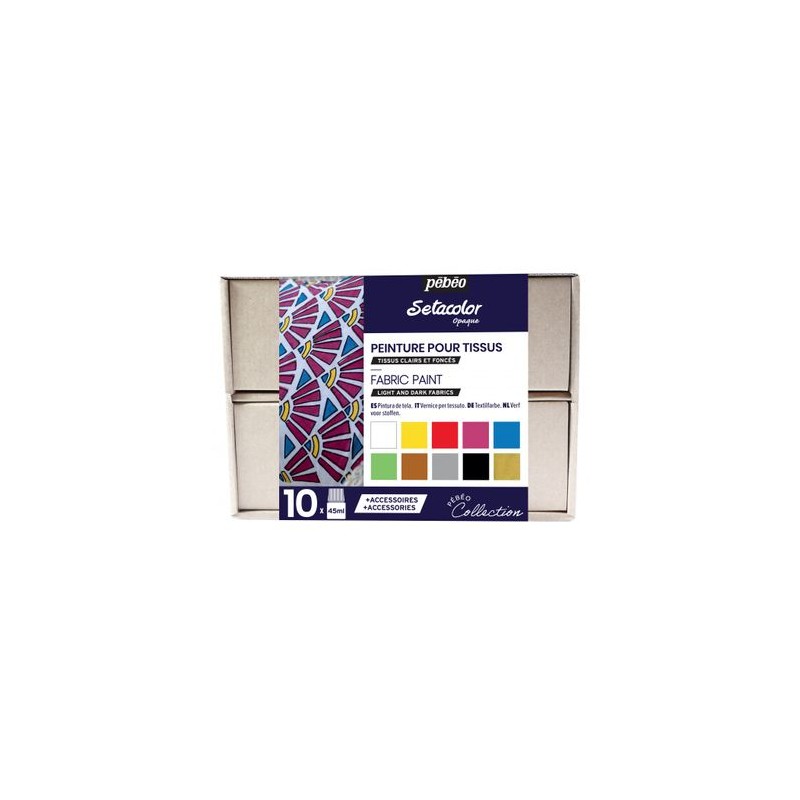 Coffret Collection n°1 peinture Sétacolor Opaque 10x45 ml