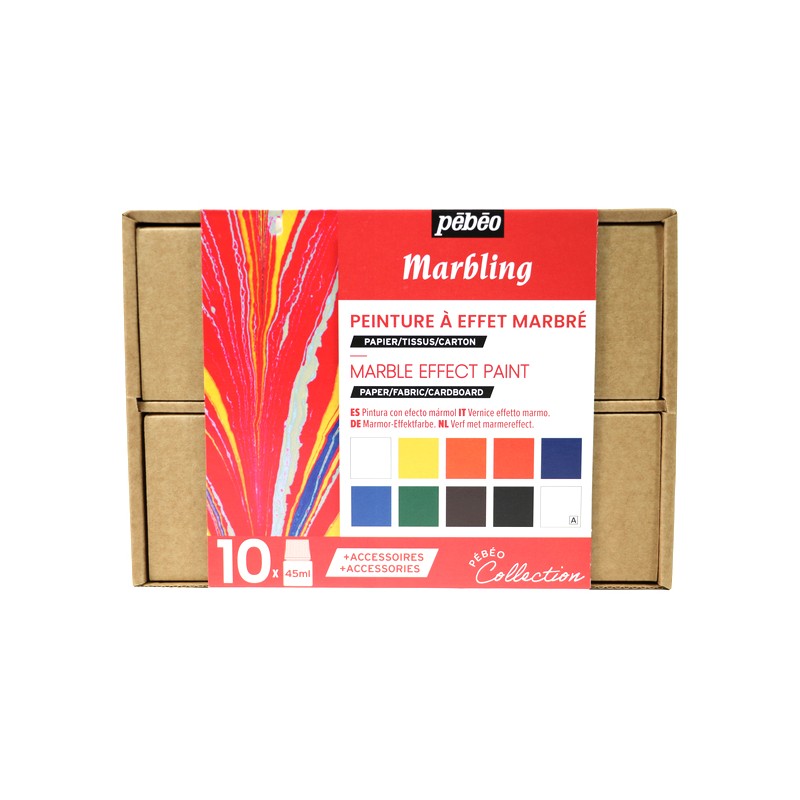 Coffret Collection peinture Marbling 10x45 ml