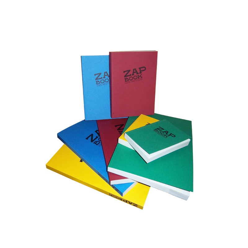 Bloc d'esquisse Zap Book recyclé 80g/m², 160 fls collées