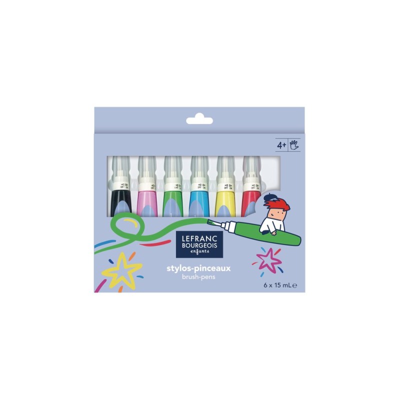 Set de stylos-pinceaux gouache Lefranc Bourgeois Education