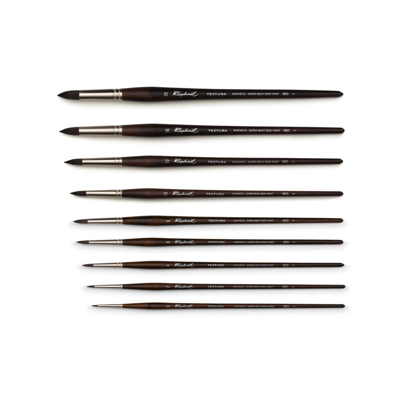 Brosse ronde Textura en fibres synthétiques, série 860