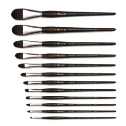 Brosse usée bombée Textura en fibres synthétiques, série 8702