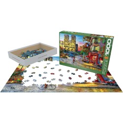 Puzzle 1000 pièces - Coucher de soleil sur Notre-Dame, de Dominic Davison