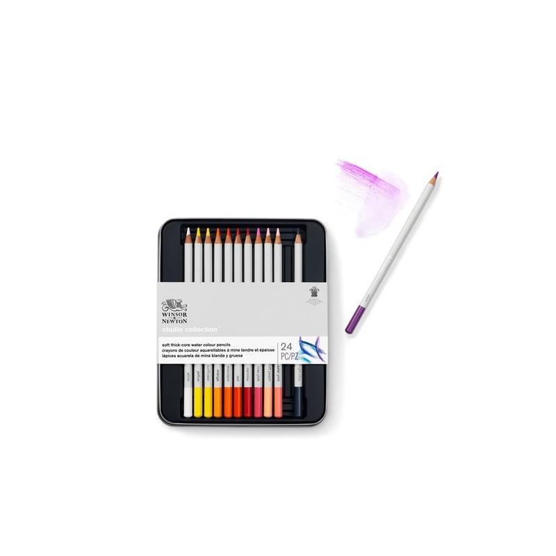 Boîte de crayons de couleurs aquarellables Winsor Newton