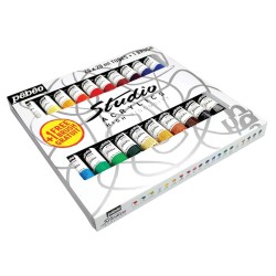Set de peinture acrylique Studio, tube 20 ml