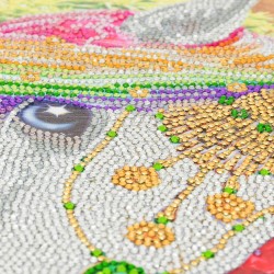Kit tableau à diamanter Crystal Art 40x50cm - Licorne