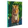 Kit tableau à diamanter Crystal Art 30x30cm - Bain du tigre