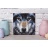 Kit tableau à diamanter Crystal Art 30x30cm - Loup