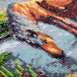 Kit tableau à diamanter Crystal Art 30x30cm - Chevaux