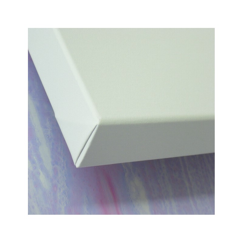 Châssis entoilé 3D 4 cm en polycoton à grain moyen 350 g/m²