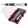 Coffret scapel en aluminium + 13 lames - Techman 
