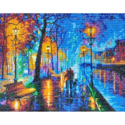 Kit tableau à diamanter Crystal Art 40x50cm - Afremov nocturne