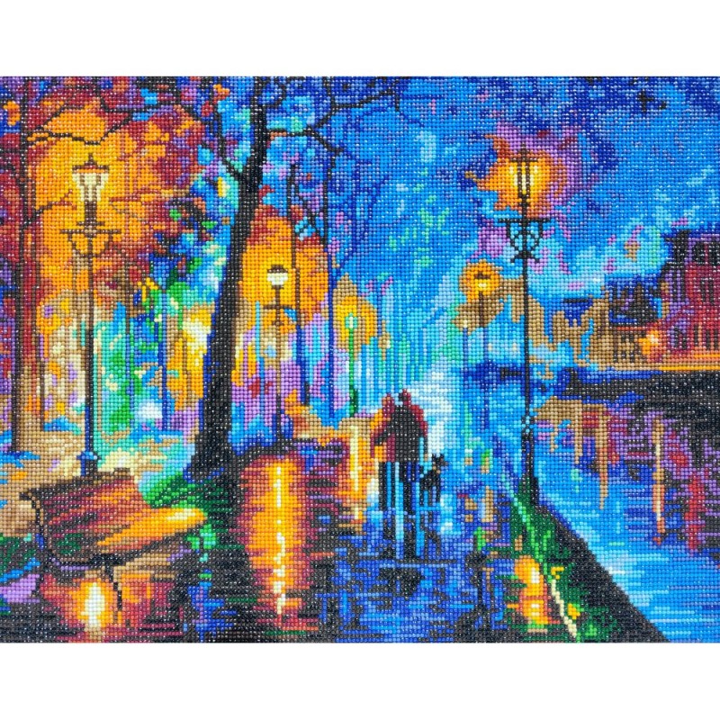 Kit tableau à diamanter Crystal Art 40x50cm - Afremov nocturne
