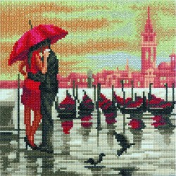 Kit tableau à diamanter Crystal Art 30x30cm - Venise romantique