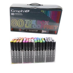 Coffret de 80 marqueurs à alcool Graph'it