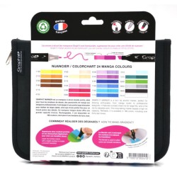 Trousse Manga Colors de 24 marqueurs Graph'It