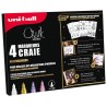Set de 4 marqueurs craie Chalk - Couleurs chaudes