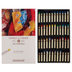 Boite carton de pastels à l'huile Sennelier