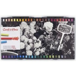 48 carrés couleur Conté assortiment général, Conté à Paris : carre conte pas cher