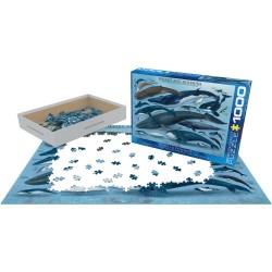 Puzzle 1000 pièces - Baleines et dauphins